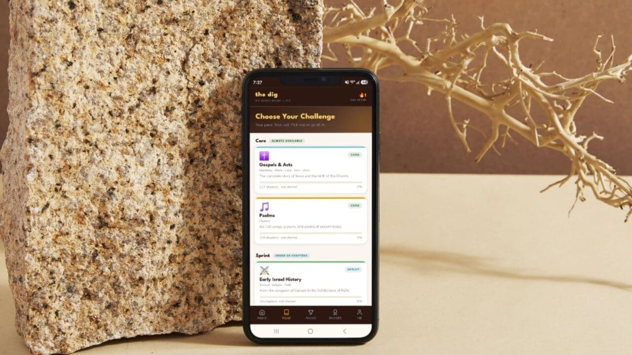 the dig app, youth bible challenge