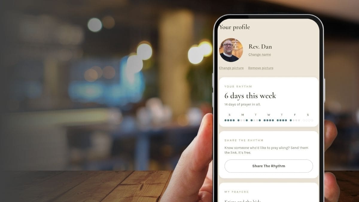 praying the hours app, prayer rhythm