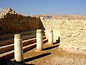 Masada Synagogue (Source: BiblePlaces.com)