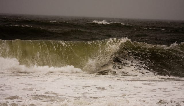 when the waves come crashing